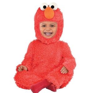 Toddler elmo Halloween costume.